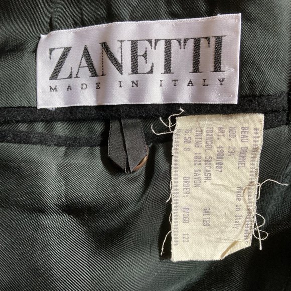Zanetti Cashmere and Wool Blazer Men's size US 40 S 50 S Italian - Picture 4 of 10